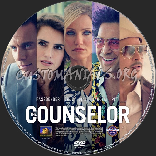 The Counselor dvd label