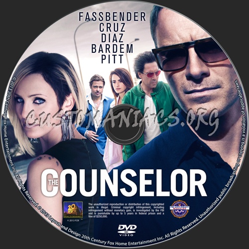 The Counselor dvd label