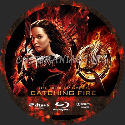 The Hunger Games: Catching Fire blu-ray label