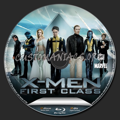 X-Men: First Class blu-ray label