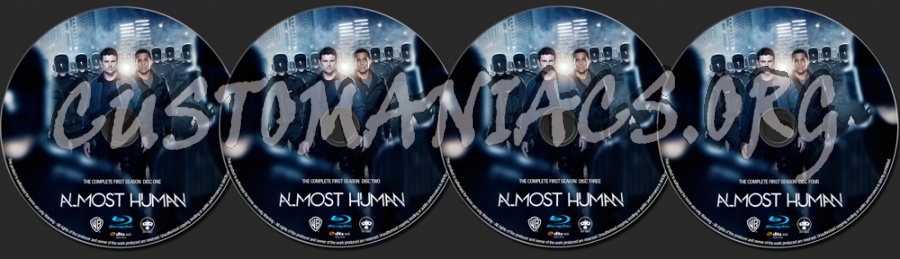 Almost Human season 1 blu-ray label
