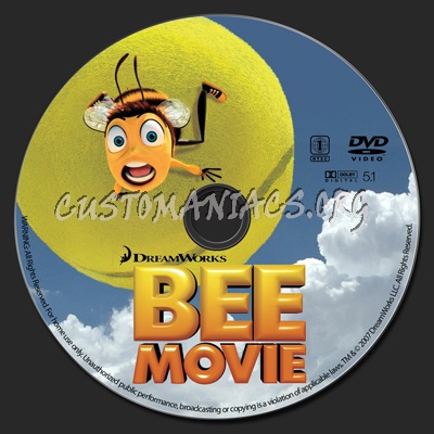 Bee Movie - Custom Dvd Label. 