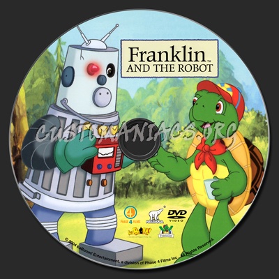 Franklin The Turtle: Franklin And The Robot dvd label