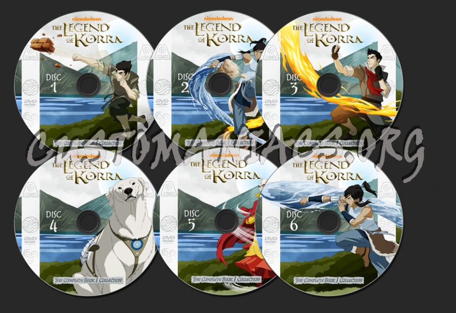 The Legend of Korra Season 1 dvd label