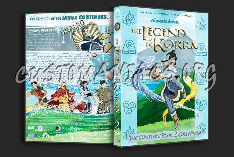 The Legend of Korra Season 2 dvd cover