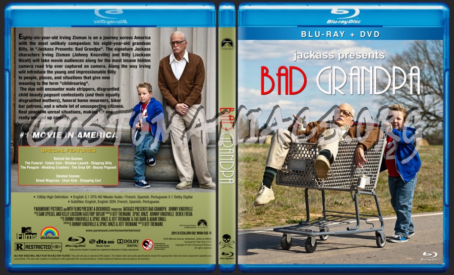 Jackass Presents: Bad Grandpa blu-ray cover