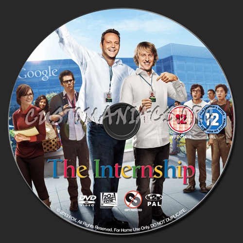 The Internship dvd label