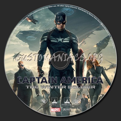 Captain America: The Winter Soldier dvd label