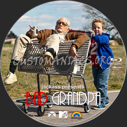 Jackass Presents: Bad Grandpa blu-ray label