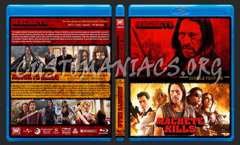 Machete / Machete Kills Double Feature blu-ray cover