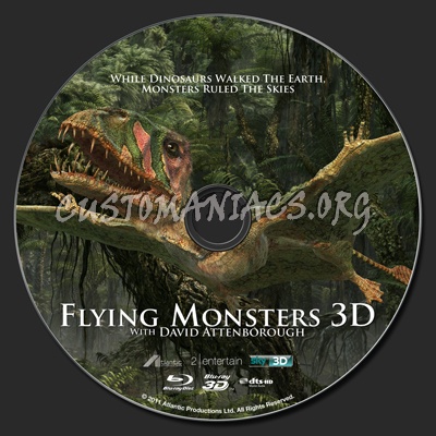 Flying Monsters 3D with David Attenborough blu-ray label