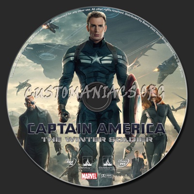 Captain America: The Winter Soldier dvd label