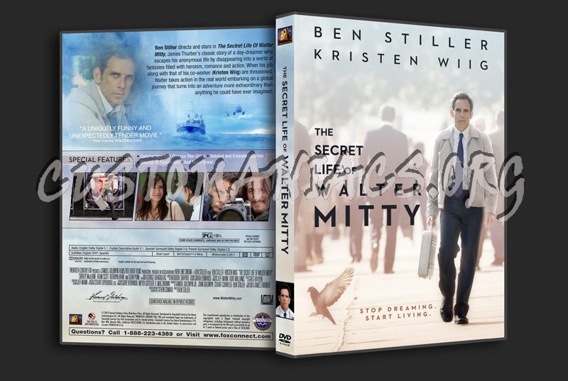 The Secret Life Of Walter Mitty dvd cover