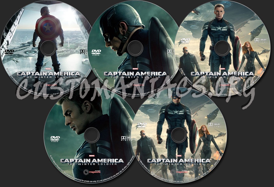 Captain America: The Winter Soldier dvd label