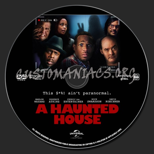 A Haunted House dvd label