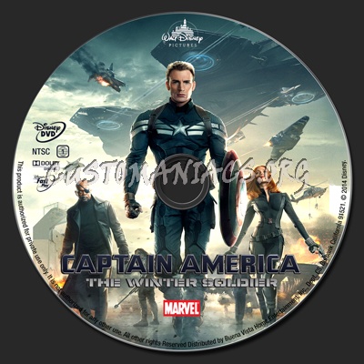 Captain America: The Winter Soldier dvd label