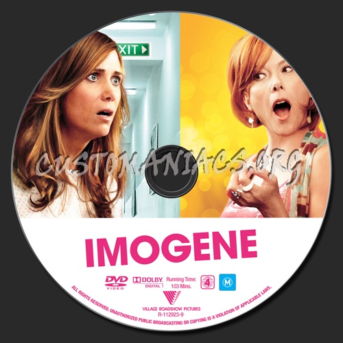 Imogene (Girl Most Likely) dvd label