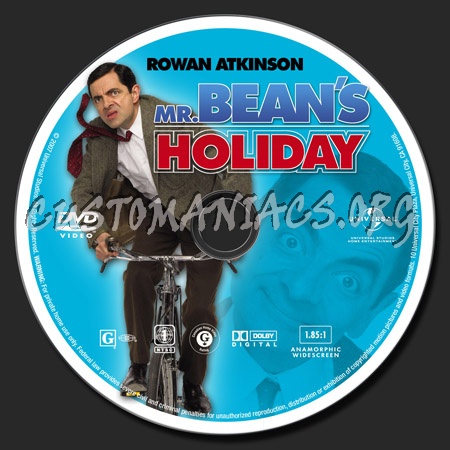 Mr. Bean's Holiday dvd label