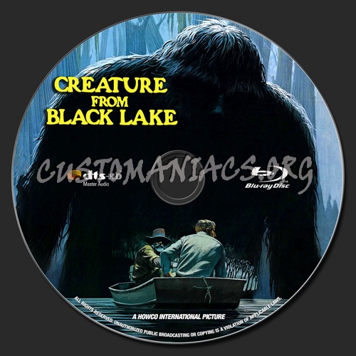 Creature From Black Lake blu-ray label