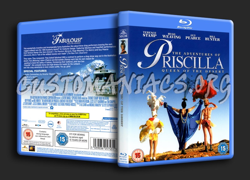 The Adventures of Priscilla Queen of the Desert blu-ray cover