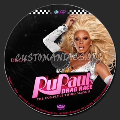 RuPaul's Drag Race - The Complete Third Season dvd label