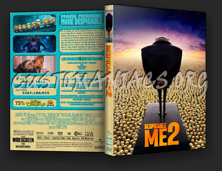 Despicable Me 2 dvd cover