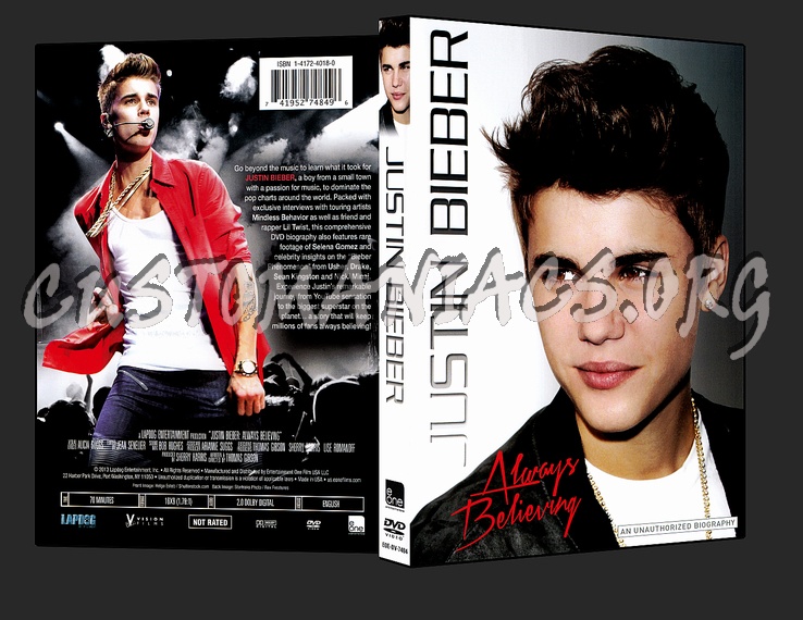 Justin Bieber - Always Believing dvd cover