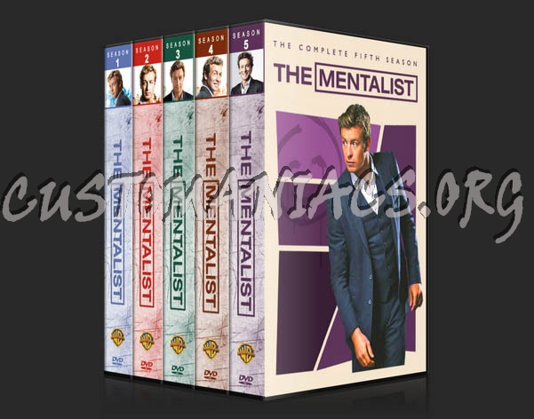 The Mentalist: Seasons 1-5 (3370x2175) dvd cover