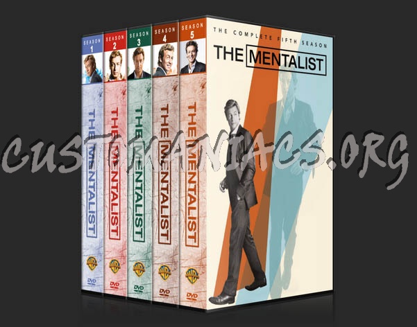 The Mentalist: Seasons 1-5 (3370x2175) dvd cover