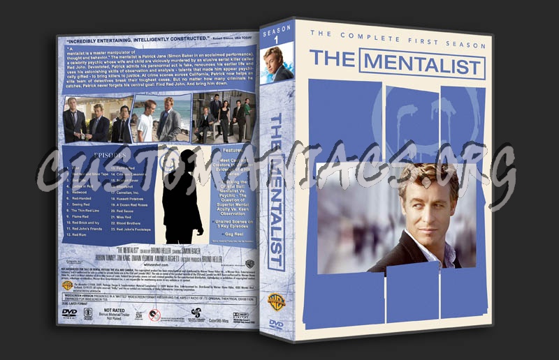 The Mentalist: Seasons 1-5 (3370x2175) dvd cover