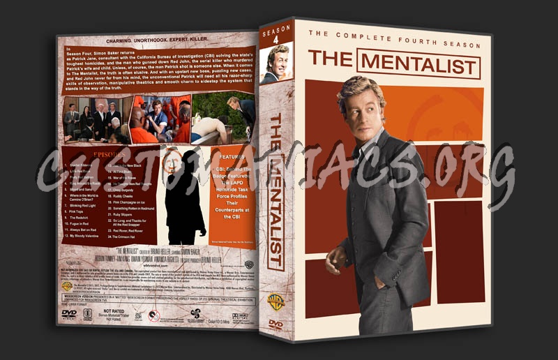 The Mentalist: Seasons 1-5 (3370x2175) dvd cover