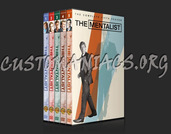 The Mentalist: Seasons 1-5 (3240x2175) dvd cover