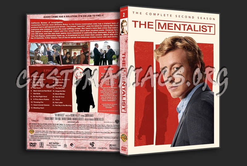 The Mentalist: Seasons 1-5 (3240x2175) dvd cover