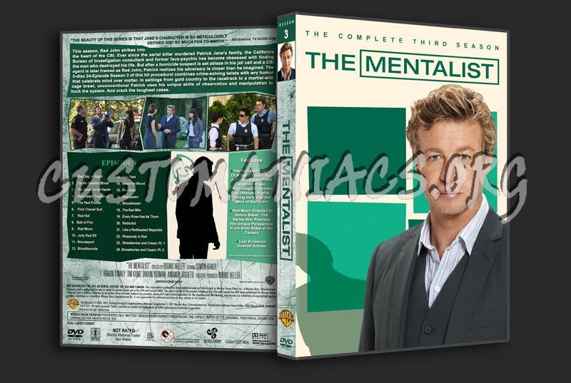 The Mentalist: Seasons 1-5 (3240x2175) dvd cover