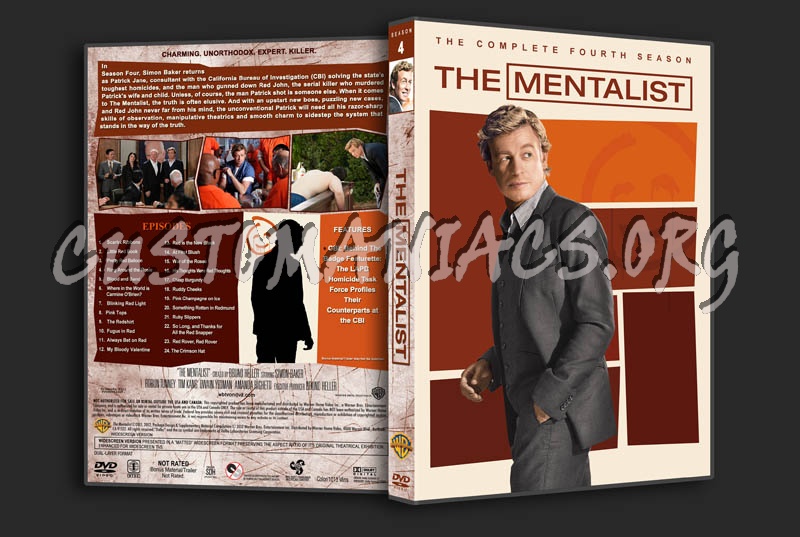 The Mentalist: Seasons 1-5 (3240x2175) dvd cover