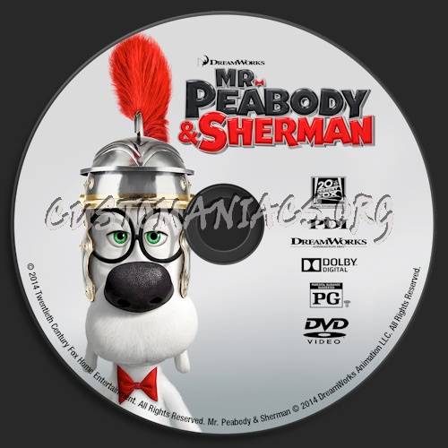 Mr. Peabody & Sherman dvd label