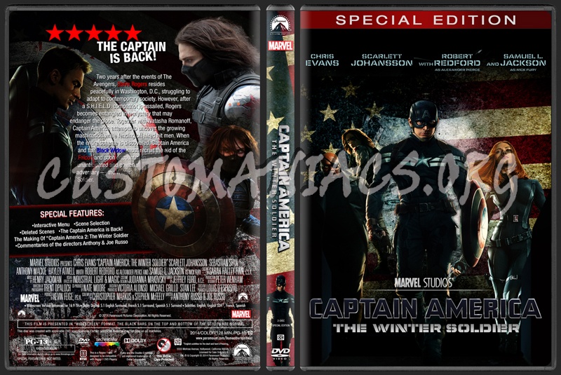 Captain America: The Winter Soldier dvd cover