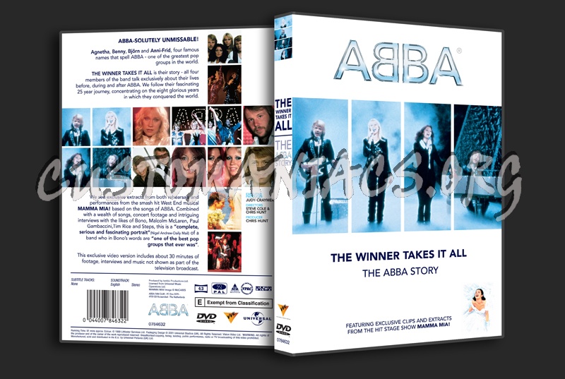 The Winner Takes It All The Abba Story dvd cover