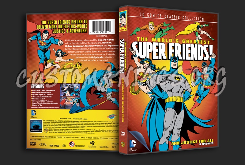 The World's Greatest Super Friends! Season 4 dvd cover