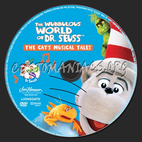 The Wubbulous World of Dr Seuss: The Cat's Musical Tales dvd label
