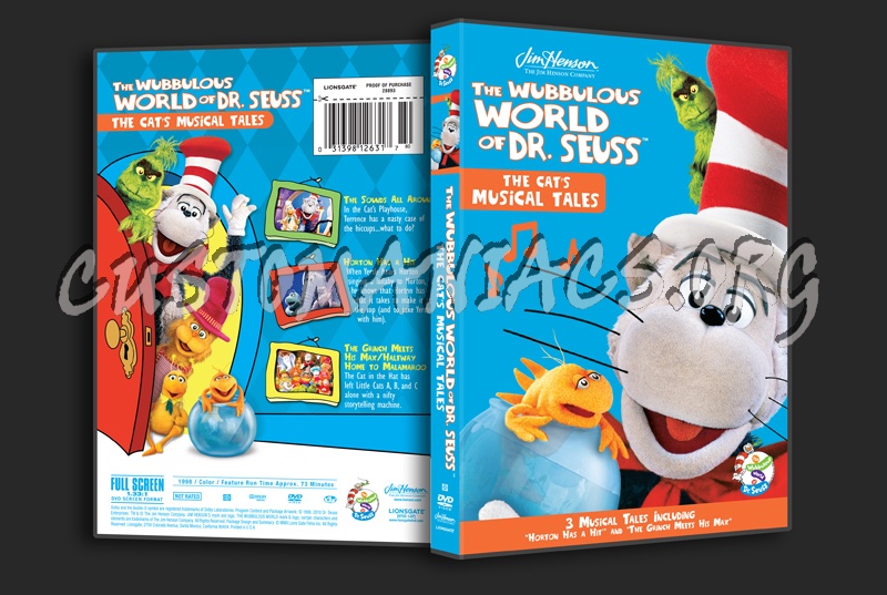The Wubbulous World of Dr Seuss: The Cat's Musical Tales dvd cover