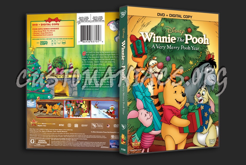 Winnie the Pooh A Very Merry Pooh Year dvd cover