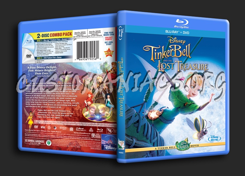 Tinker Bell and the Lost Treasure blu-ray cover