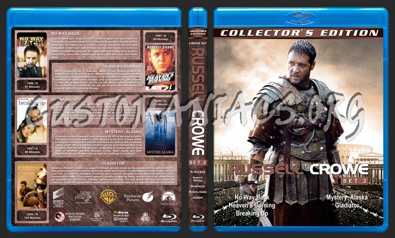 Russell Crowe Collection - Set 2 blu-ray cover