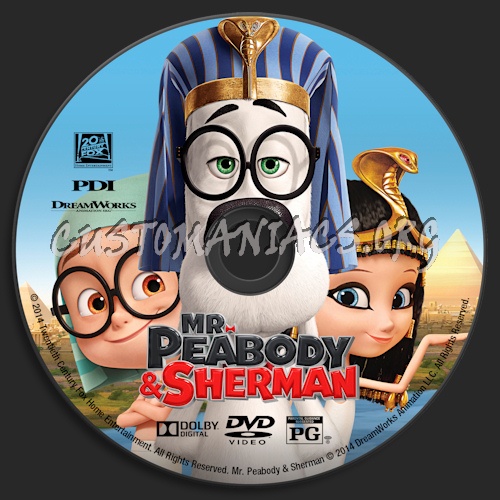 Mr. Peabody & Sherman dvd label