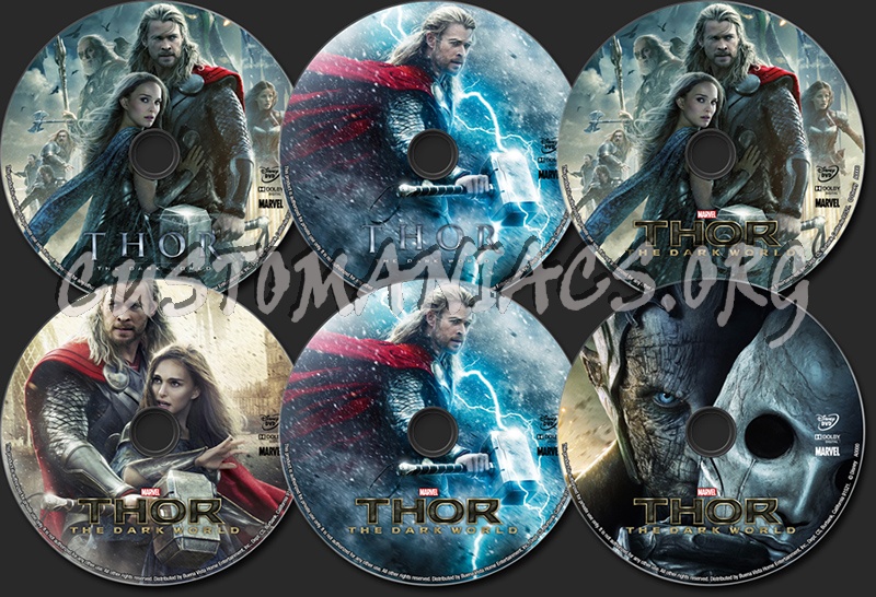 Thor: The Dark World (2013) dvd label
