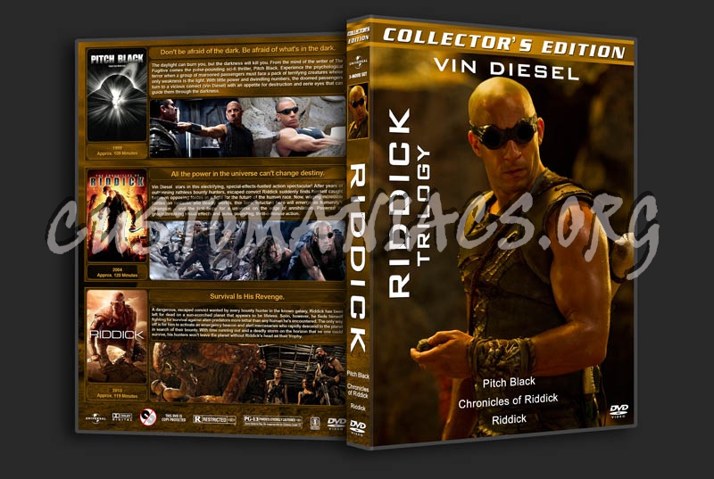 Riddick Trilogy dvd cover