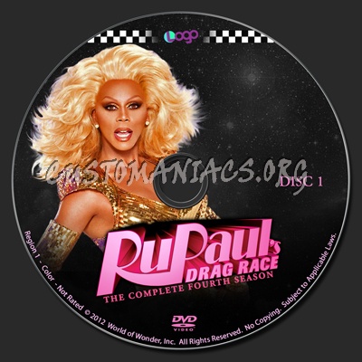 RuPaul's Drag Race - The Complete Fourth Season dvd label