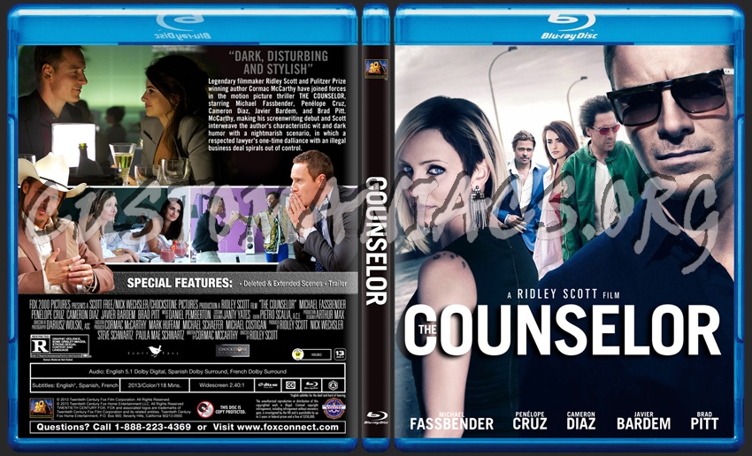 The Counselor dvd cover