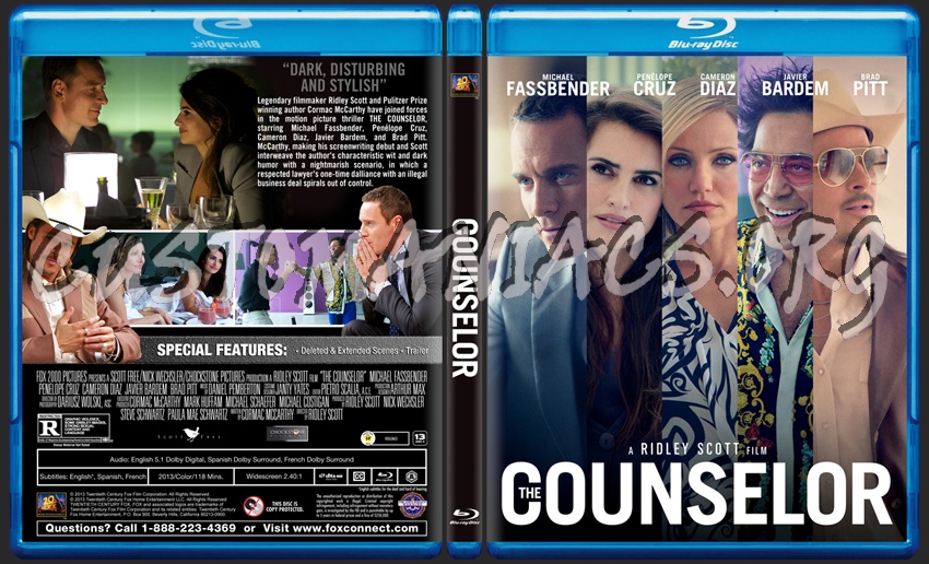 The Counselor dvd cover